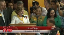 Fala da Exma Sra. Senadora Lúcia Vânia no ato de sua filiação ao PSB