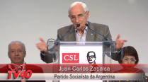 Juan Carlos Zabalsa no Encontro da CSL