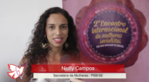Niuly Campos – 2º Encontro Internacional de Mulheres Socialistas – Entrevista